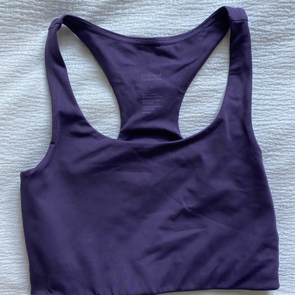 Girlfriend collective Paloma bra in blackberry